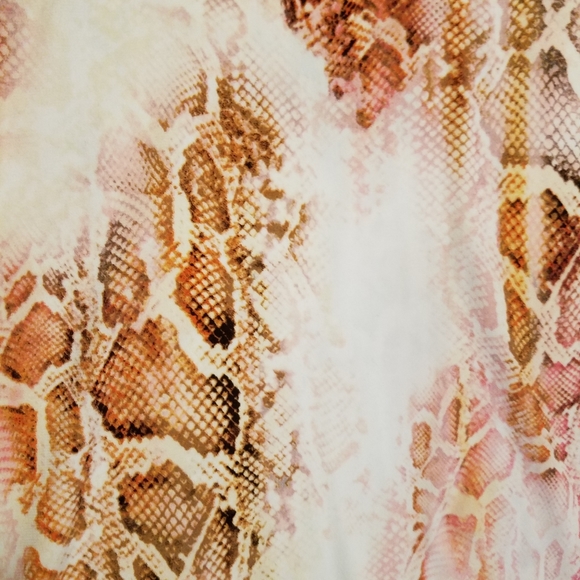 Calvin Klein pink python grecian sleeveless gown - Picture 7 of 8